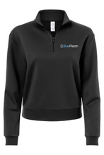 Load image into Gallery viewer, Alternative Women's Eco-Cozy Fleece Mock Neck Quarter-Zip Sweatshirt