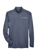 Load image into Gallery viewer, UltraClub Men's Cool & Dry Heathered Performance Quarter-Zip