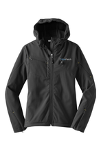 Load image into Gallery viewer, Port Authority Ladies Textured Hooded Soft Shell Jacket