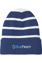 Load image into Gallery viewer, Sport-Tek Striped Beanie with Solid Band