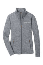 Load image into Gallery viewer, Port Authority Ladies Digi Stripe Fleece Jacket