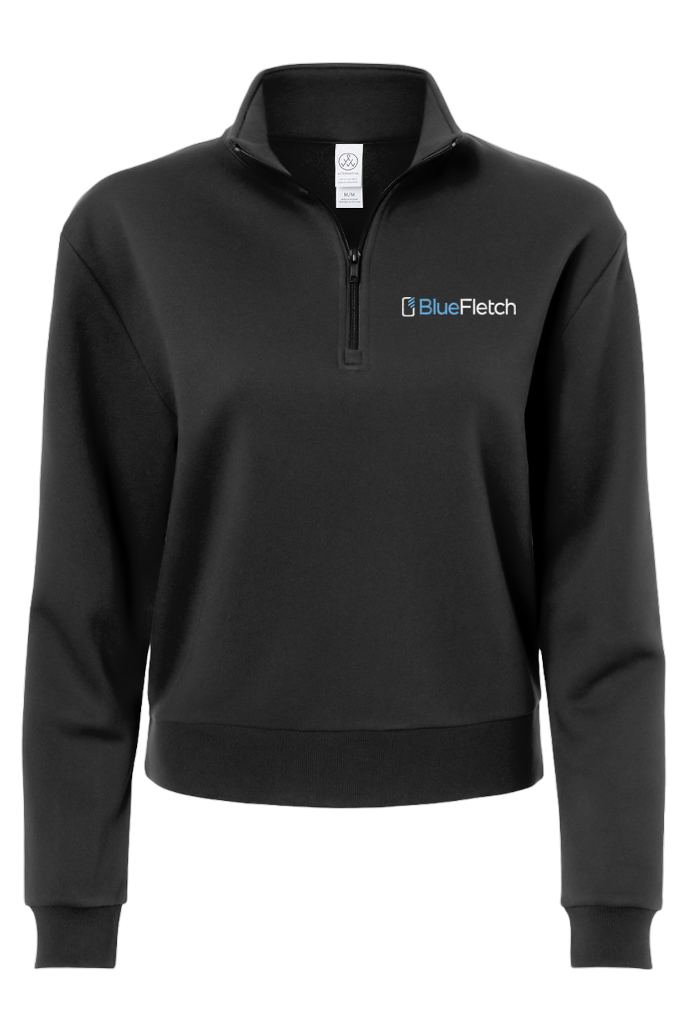 Alternative Women's Eco-Cozy Fleece Mock Neck Quarter-Zip Sweatshirt