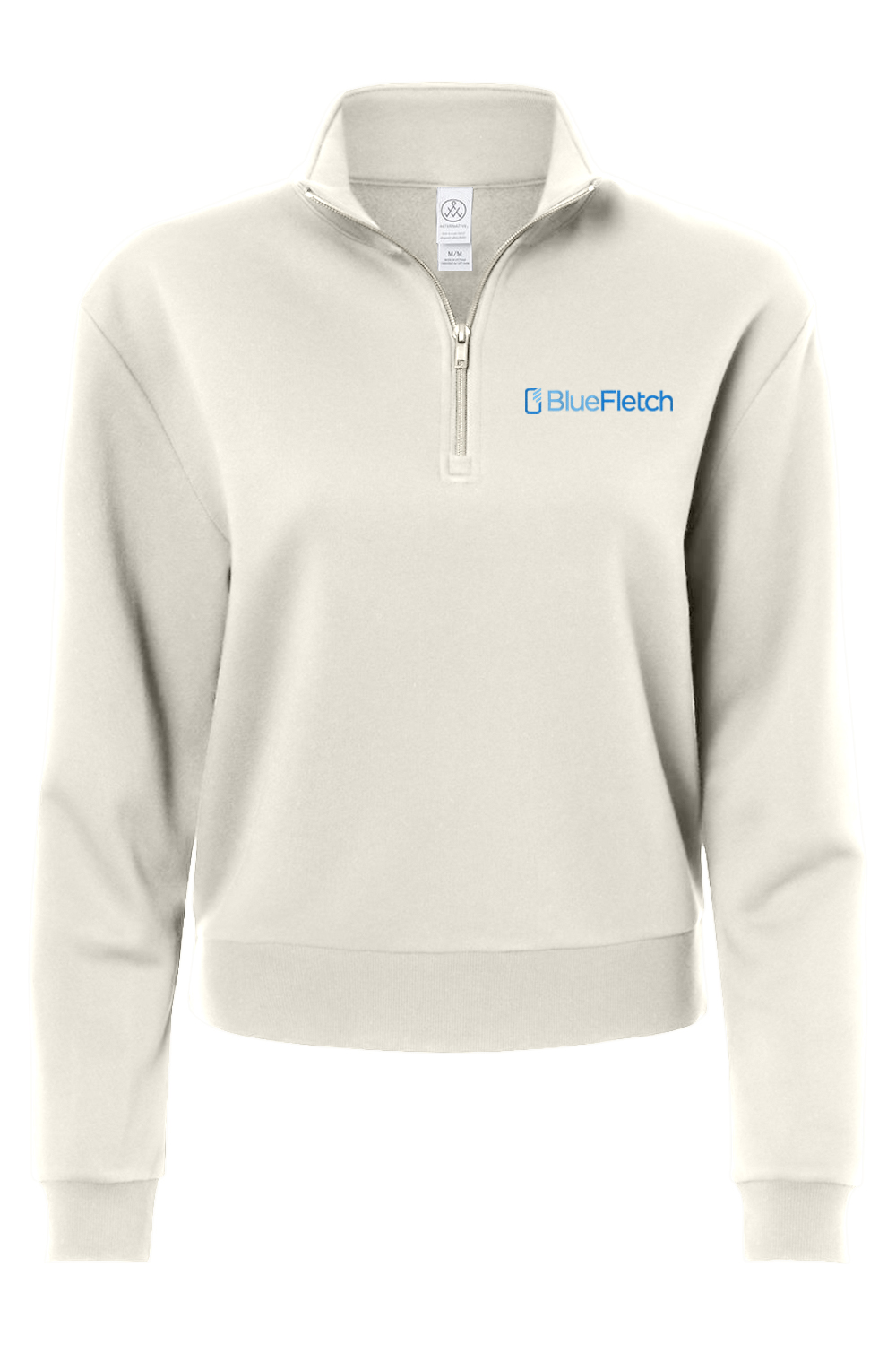 Alternative Women's Eco-Cozy Fleece Mock Neck Quarter-Zip Sweatshirt