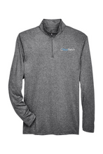 Load image into Gallery viewer, UltraClub Men&#39;s Cool &amp; Dry Heathered Performance Quarter-Zip
