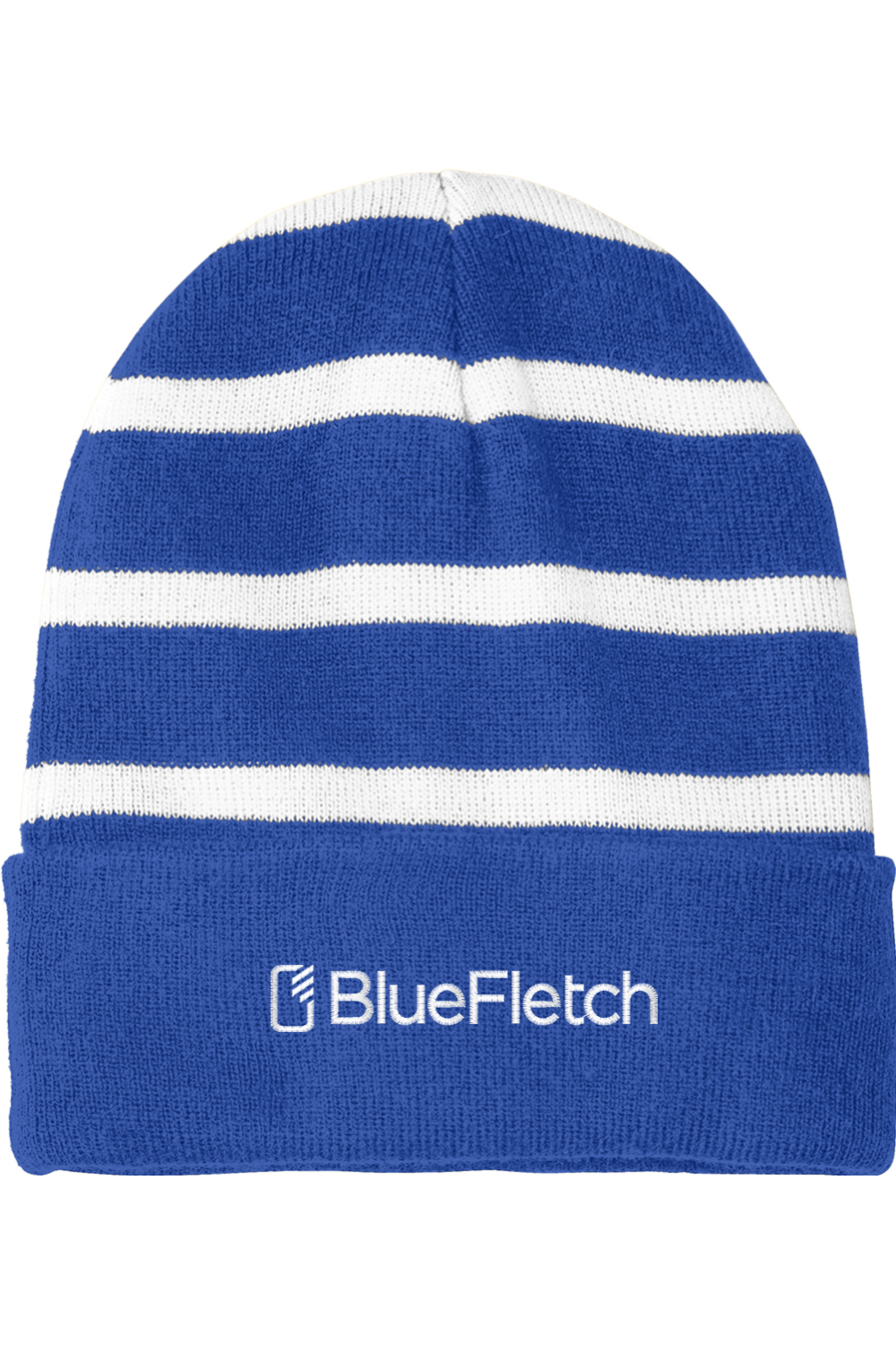 Sport-Tek Striped Beanie with Solid Band