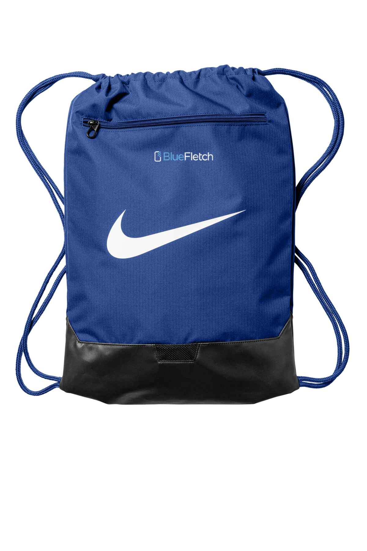 blue nike string bag